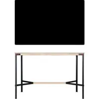 moormann table haute seiltänzer - linoléum noir - corde rouge - 160 x 90 cm