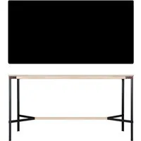 moormann table haute seiltänzer - linoléum noir - corde rouge - 220 x 90 cm