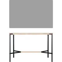 moormann table haute seiltänzer - linoléum gris - corde rouge - 160 x 90 cm