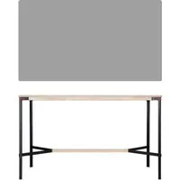 moormann table haute seiltänzer - linoléum gris - corde rouge - 190 x 90 cm
