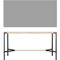 moormann table haute seiltänzer - linoléum gris - corde rouge - 220 x 90 cm