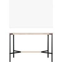 moormann table haute seiltänzer - stratifié blanc - corde rouge - 160 x 90 cm