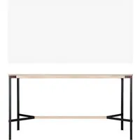 moormann table haute seiltänzer - stratifié blanc - corde rouge - 220 x 90 cm