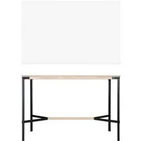 moormann table haute seiltänzer - stratifié blanc - corde noire - 160 x 90 cm