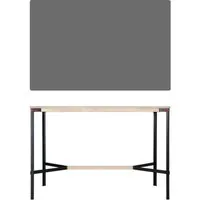 moormann table haute seiltänzer - stratifié gris foncé - corde rouge - 160 x 90 cm