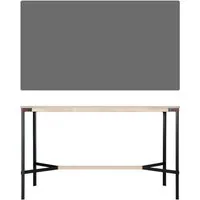 moormann table haute seiltänzer - stratifié gris foncé - corde rouge - 190 x 90 cm