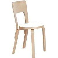 artek chaise 66 - blanc stratifié