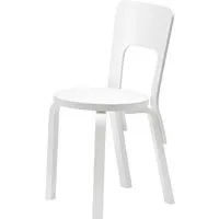 artek chaise 66 - pieds blanc /assise bouleau blanc
