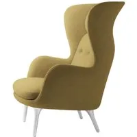 fritz hansen fauteuil de salon ro - christianshavn 1110 - aluminium brossé