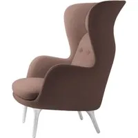 fritz hansen fauteuil de salon ro - christianshavn 1131 - aluminium brossé
