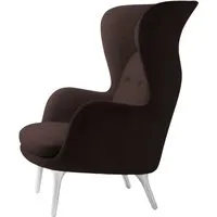 fritz hansen fauteuil de salon ro - christianshavn 1135 - aluminium brossé