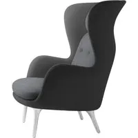 fritz hansen fauteuil de salon ro - christianshavn 1172 - aluminium brossé