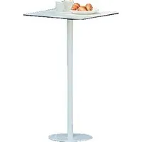 jan kurtz table bistrot way - blanc - carré blanc - carré, 70 x 70 cm
