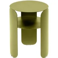 fermob table d'appoint ronde bebop - 65 vert tilleul