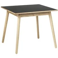 fdb møbler table de salle à manger c35 - 82 cm - noir