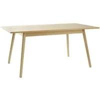 fdb møbler table de salle à manger c35 - 160 cm - chêne naturel