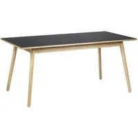 fdb møbler table de salle à manger c35 - gris foncé - 160 cm