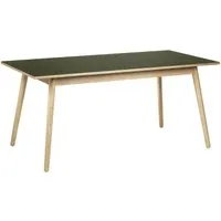 fdb møbler table de salle à manger c35 - 160 cm - olive