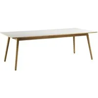 fdb møbler table de salle à manger c35 - gris clair - 95 x 220 cm