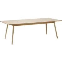 fdb møbler table de salle à manger c35 - 95 x 220 cm - chêne naturel