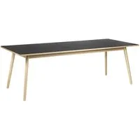 fdb møbler table de salle à manger c35 - 95 x 220 cm - noir