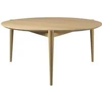 fdb møbler table basse d102 søs - chêne naturel - ø85 cm