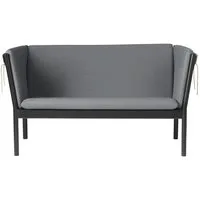 fdb møbler j148 canapé - 2 places - anthracite - noir