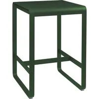 fermob table haute bellevie - 02 vert cèdre - 74 x 80 cm