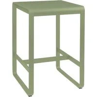 fermob table haute bellevie - 65 vert tilleul - 74 x 80 cm