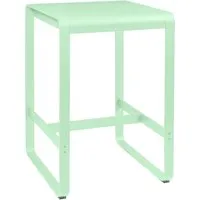 fermob table haute bellevie - 83 vert opaline - 74 x 80 cm