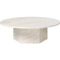 gubi table basse epic - ø110 cm - neutral white