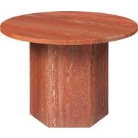 gubi table basse epic - burnt red - ø60 cm