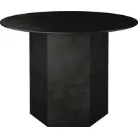 gubi table basse epic - midnight black steel - ø60 cm