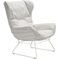 freifrau fauteuil leyasol wingback - lopi marble - gris blanc