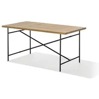 richard lampert table de salle à manger eiermann 2 - chêne - noir - 160 x 83 cm