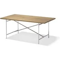 richard lampert table de salle à manger eiermann 2 - chêne - chromé - 160 x 83 cm