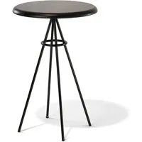 richard lampert table haute tom - chêne noir - noir