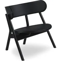 northern chaise longue oaki - chêne noir - avec siège et dossier rembourrés