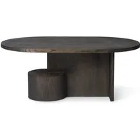 ferm living table basse insert - frêne noir