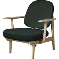 fritz hansen fauteuil de salon fred - jh97 - christianshavn 1161 - chêne laqué transparent