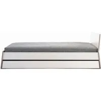 richard lampert lit stockholm - mélaminé blanc - avec tiroir de lit - 140 cm