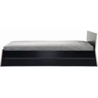 richard lampert lit stockholm - résine phénolique noir-marron - avec tiroir de lit - 140 cm