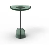 pulpo table d'appoint pina high - vert - noir - pied vert