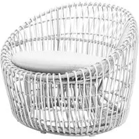 cane-line outdoor fauteuil rond nest - white