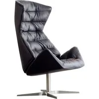 thonet fauteuil 808 - cuir nappa noir
