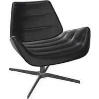 thonet fauteuil 809 - cuir nappa noir