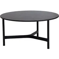 cane-line outdoor table basse twist - gris lave - ø 90 cm - dark grey