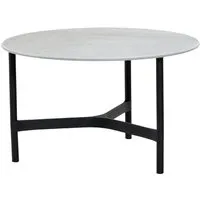 cane-line outdoor table basse twist - gris - gris lave - ø 70 cm
