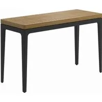 gloster table console grid petite - meteor - teck