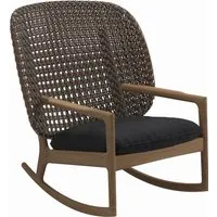 gloster fauteuil à bascule kay high back - fife nightshade - osier brindle